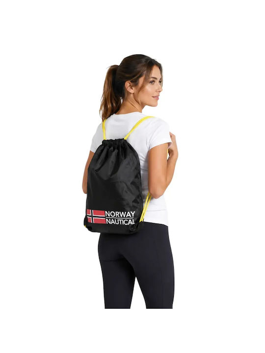 Scuola Nautica Italiana 830001 Black Men's Gym Backpack Sports Bag