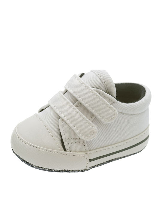 Kinder Sneaker mit Bügel- und Schleifenverschluss Beige