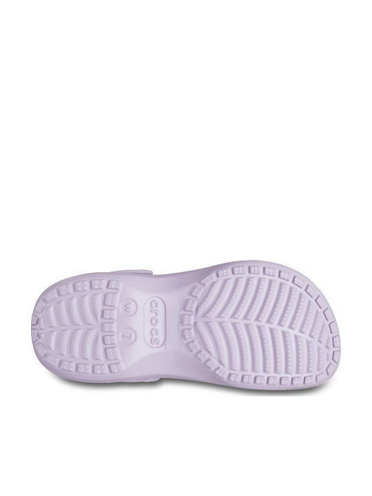 Crocs Classic Platform Clog Damen Holzschuhe Lila