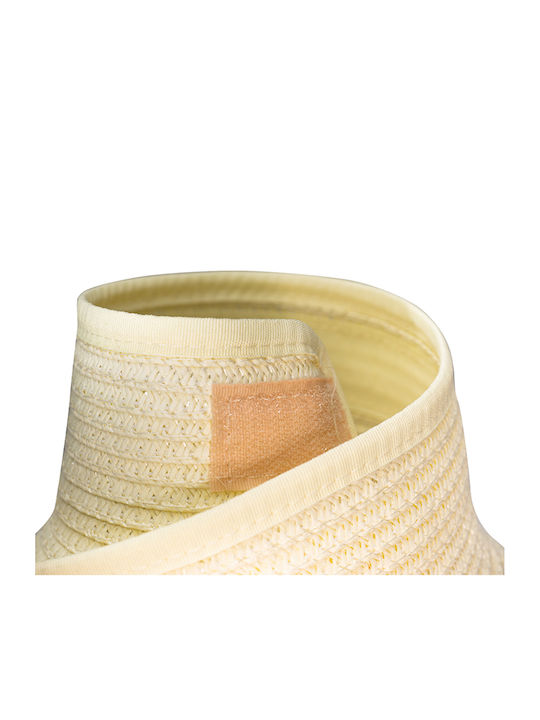 Brims and Trims Γυναικείο Ψάθινο Καπέλο Visor Εκρού