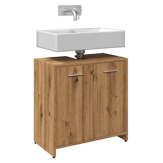 vidaXL Cabinet Countertop without Sink L60xW33xH60cm Coffee