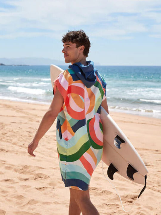 Dock & Bay Quickdry Beach Poncho From Multicolour Microfibers