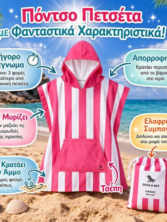 Dock & Bay Quickdry Beach Poncho From Multicolour Microfibers