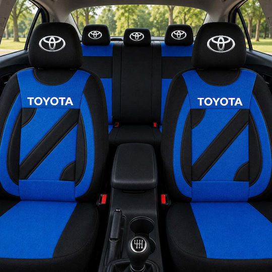 Set Universal Nero Blue Custom Seat Covers Toyota