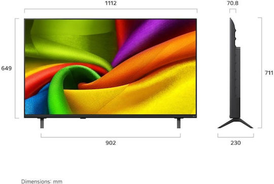 LG Smart Τηλεόραση 50" 4K UHD LED AI NU85 HDR (2026) 50NU850B6LA
