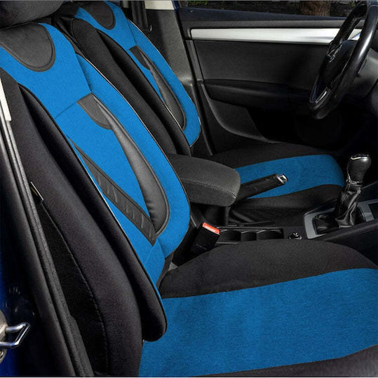 Set Custom Universal Nero Blue Seat Covers Ford