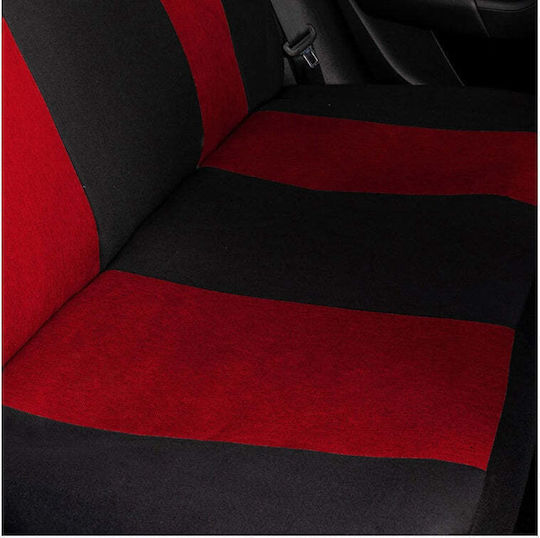 Set Custom Universal Nero Rote Autositzbezüge Für Neuer Renault
