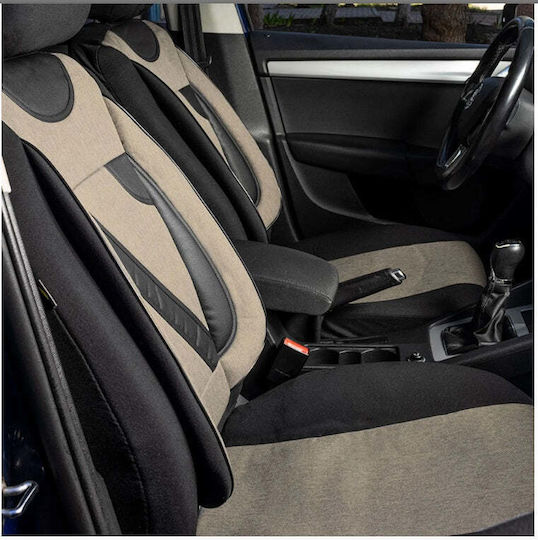 Set Custom Universal Nero Beige Seat Covers New Dacia