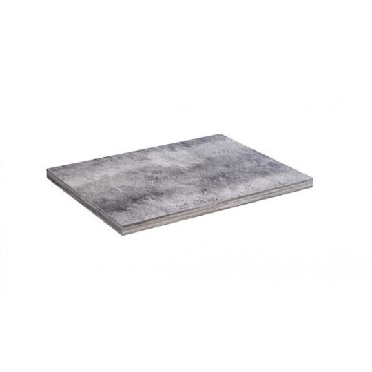 Inter Ceramic Πάγκος χωρίς Νιπτήρα Μ61xΒ46xΥ3cm Γκρι