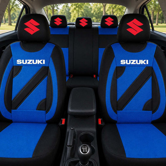 Set De Huse Scaune Auto Universale Nero Albastre Suzuki