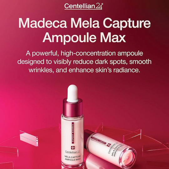 Centellian24 Madeca Mela Capture Soothing & Moisturizing Face Ampoule Serum with Centella Asiatica & Niacinamide for Brightening & Whitening 30ml