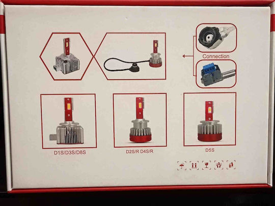 YAO Λάμπες Αυτοκινήτου D2S Canbus LED 12V 70W 2τμχ