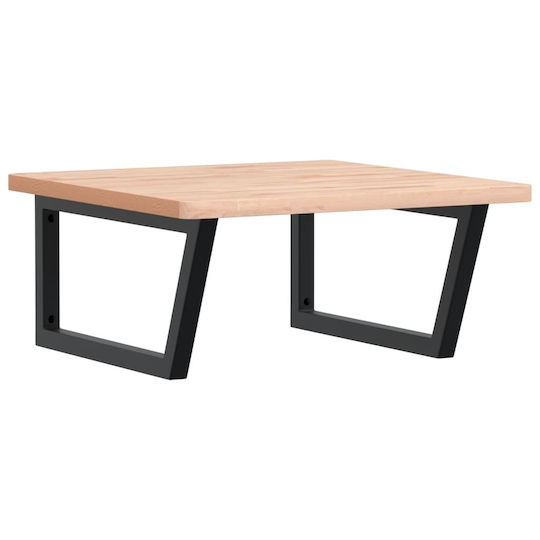 vidaXL Waschtisch ohne Waschbecken L60xB60xH2.5cm Beech