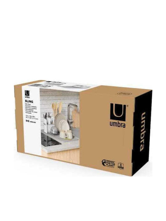 Umbra Sling Suport De Scurgere Pentru Tacâmuri Metalic Alb 38cm