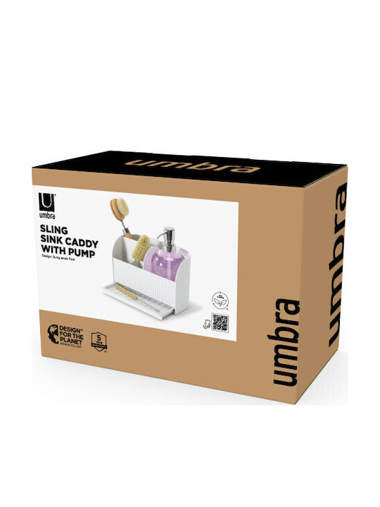 Umbra Sling Suport De Scurgere Pentru Tacâmuri Metalic Alb 38cm
