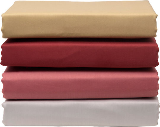 Anna Riska Σετ Σεντόνια Μονά με Λάστιχο 100x200+25εκ. Beige (3τμχ)