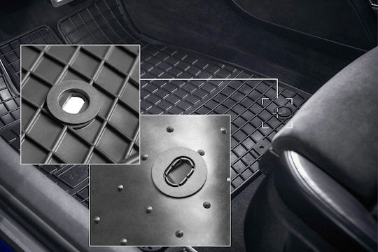 Gummi Auto Fußmatten Ford Fiesta Mk7 Hatchback 2008-2011 Schwarz Passgenau