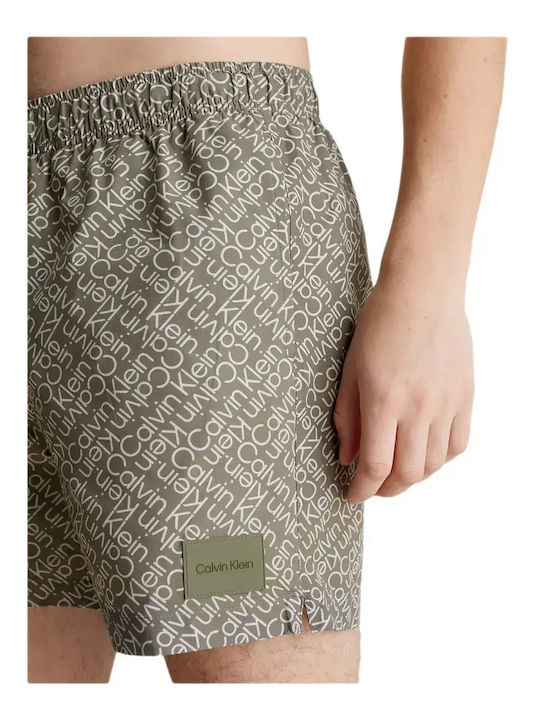Herren Badebekleidung Shorts Khaki mit Mustern