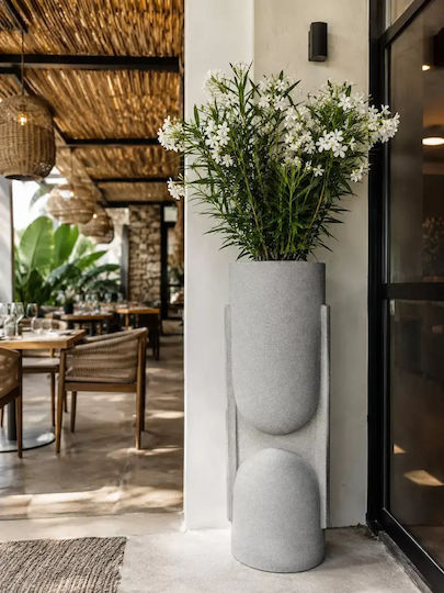Dekorative Vase Aus Polyurethan Grau Φ39xΥ110cm