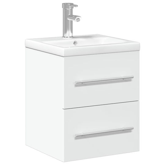 vidaXL Πάγκος με Νιπτήρα Μ41xΒ38.5xΥ48cm Λευκό