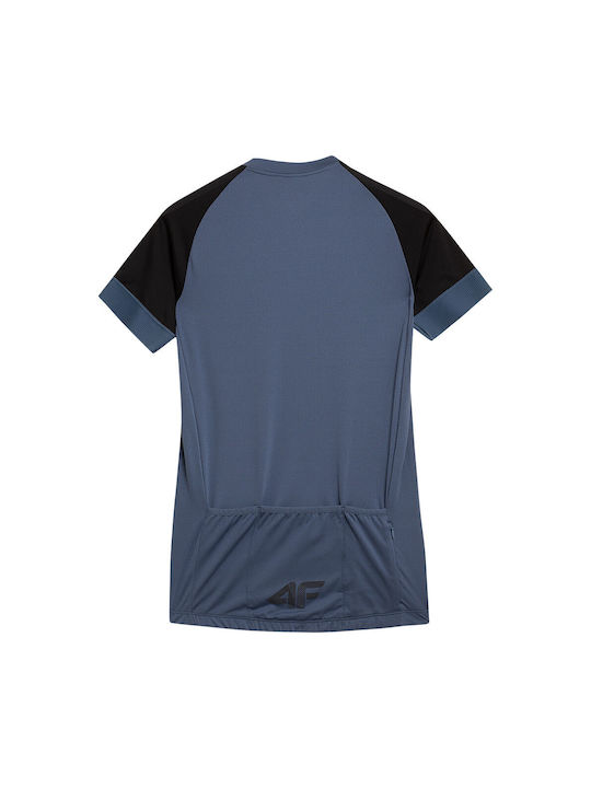 4F Short Sleeves Cycling Jersey Blue