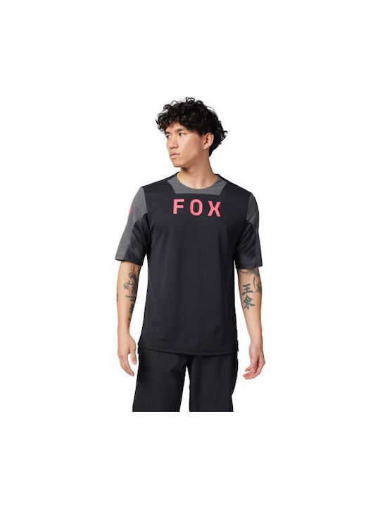 Fox Defend Short Sleeves Cycling Jersey Black