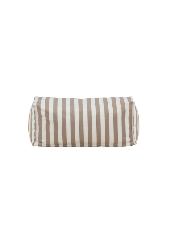 Πουφ Σκαμπό Αδιάβροχο Redang White/beige 75x40x33cm