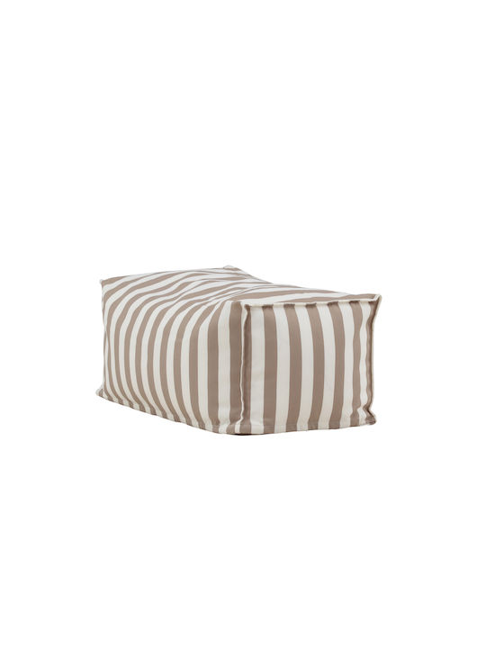 Πουφ Σκαμπό Αδιάβροχο Redang White/beige 75x40x33cm