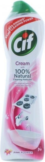 Cif Κρέμα Καθαρισμού Γενικής Χρήσης with Micro Crystals Pink Flower 500ml