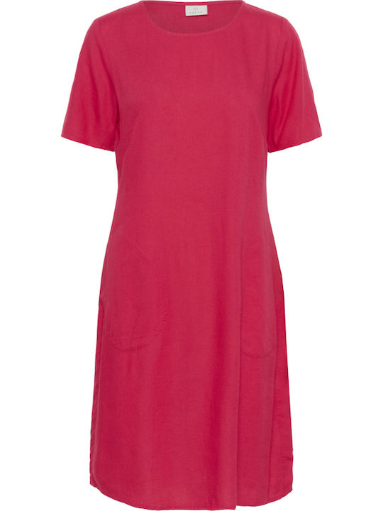 Sommer Damenkleid Fuchsie