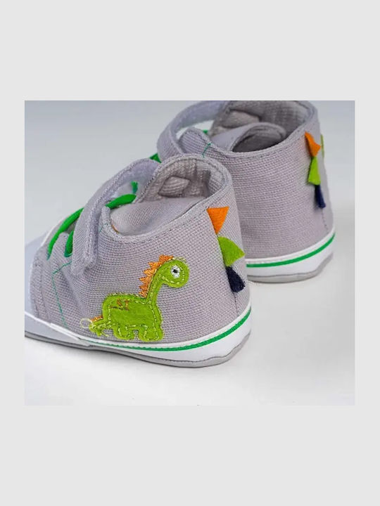 On Line Βρεφικά Sneakers Αγκαλιάς Γκρι