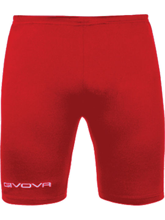 Givova Bermuda P004-Rot Herren Sportleggings Kompression Kurze Rote