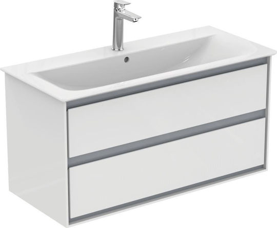Ideal Standard Connect Air Πάγκος χωρίς Νιπτήρα Γυαλιστερή Λάκα Μ100xΒ44xΥ51.7cm Λευκός