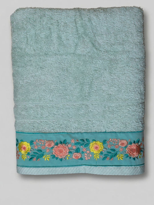 White Fabric Sabinne Sabinne Green Βάρους 600gr/m²