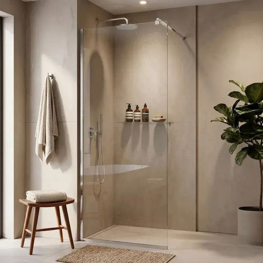 Tema Shower Screen with Sliding Door 50x185cm Clean Glass