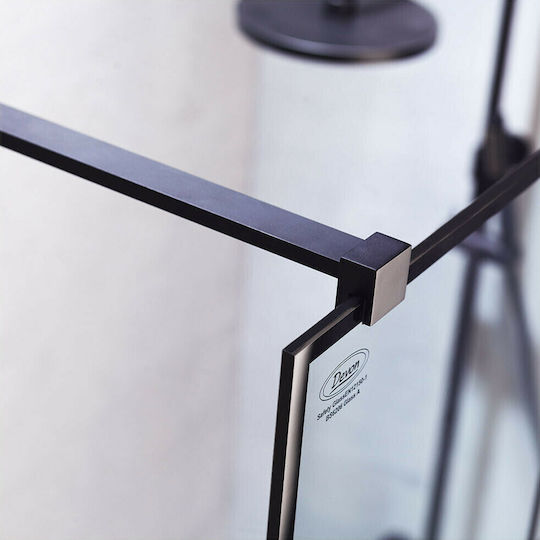 Devon Iwis Walk-in Fixed Side for Shower 59x200cm Inox