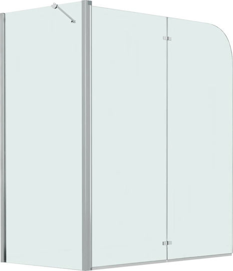 vidaXL Καμπίνα Μπανιέρας με Πτυσσόμενη Πόρτα 120x68x130cm vidaXL Καμπίνα Μπανιέρας με Πτυσσόμενη Πόρτα 120x68x130cm