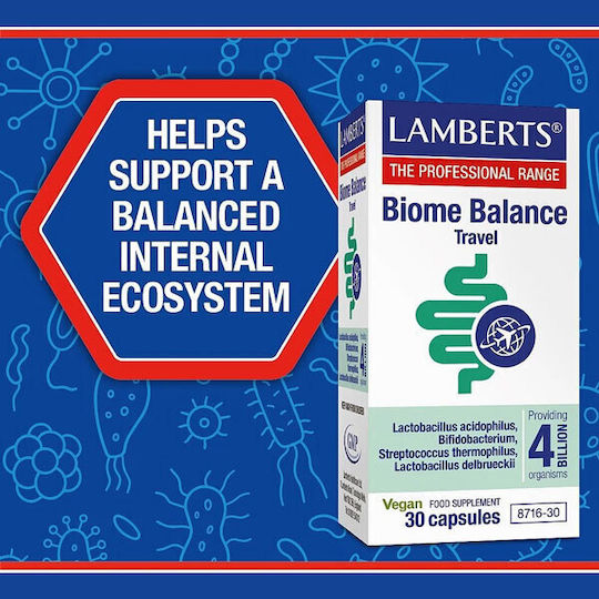 Lamberts Biome Balance Travel Probiotice 30 capace