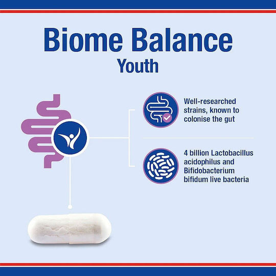 Lamberts Biome Balance Youth with Probiotics and Prebiotics 30 caps