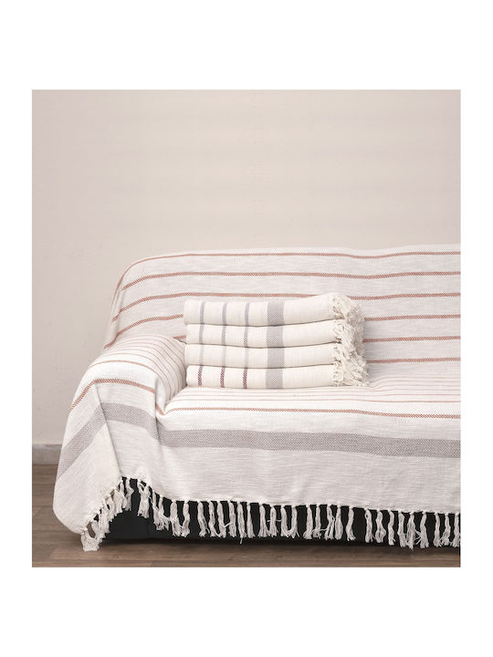 Viopros Throws Set 3 Pcs Burgundy
