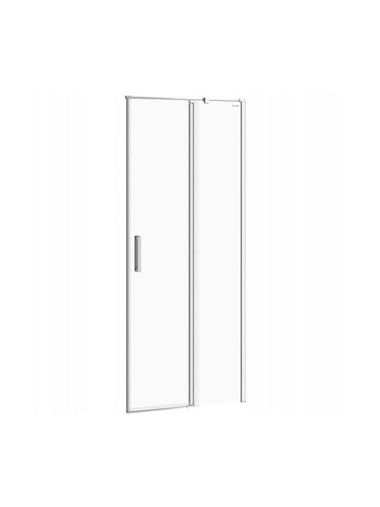 Cersanit Kabine für Dusche mit Aufklappbar Tür 80x195cm