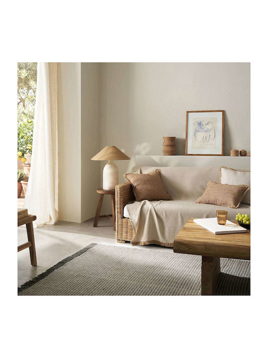 Gofis Home Odessa Armchair Throw 180x180cm Hemp Beige