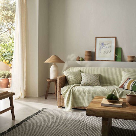 Gofis Home Elysia Cuvertură Pentru Canapea De Fotoliu Jacquard 180x180cm Verde Gradina