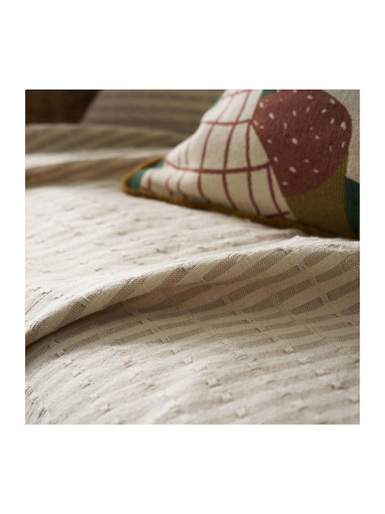 Gofis Home Elysia Ριχτάρι Πολυθρόνας 180x180εκ. Silver Hemp Beige