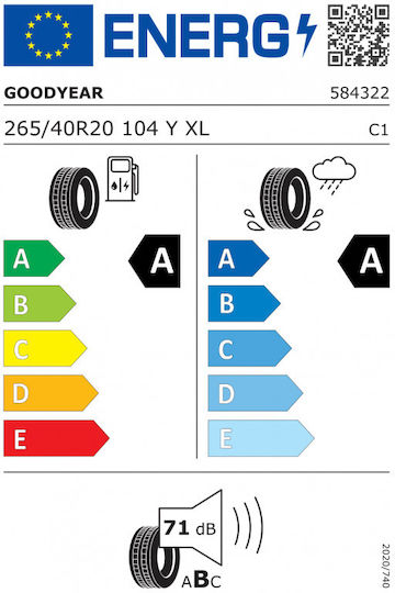Goodyear Eagle F1 Asymmetric 5 265/40R20 104Y XL Θερινό Λάστιχο για Επιβατικό Αυτοκίνητο