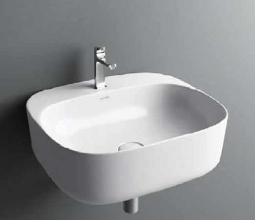 Soncera Tuli Montat pe perete Suspendat / Deasupra Blatului Chiuvetă Porțelan 45x40x15cm Alb