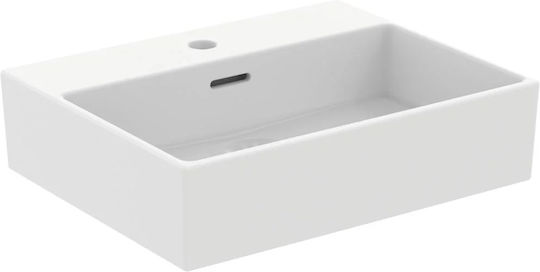 Ideal Standard Extra Επικαθήμενος Νιπτήρας Πορσελάνης 50x40x15cm Ideal Standard Extra Επικαθήμενος Νιπτήρας Πορσελάνης 50x40x15cm