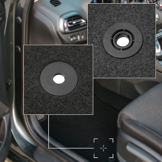 Basic Black Velour Mats Peugeot 5008 Ii Crossover 7 Seats 2017-2020