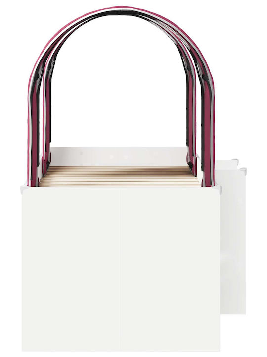 Kinderbett Klassisch Einzeln Weiß