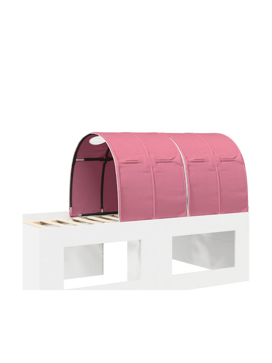 Παιδικό Κρεβάτι Μονό με Γραφείο Ροζ